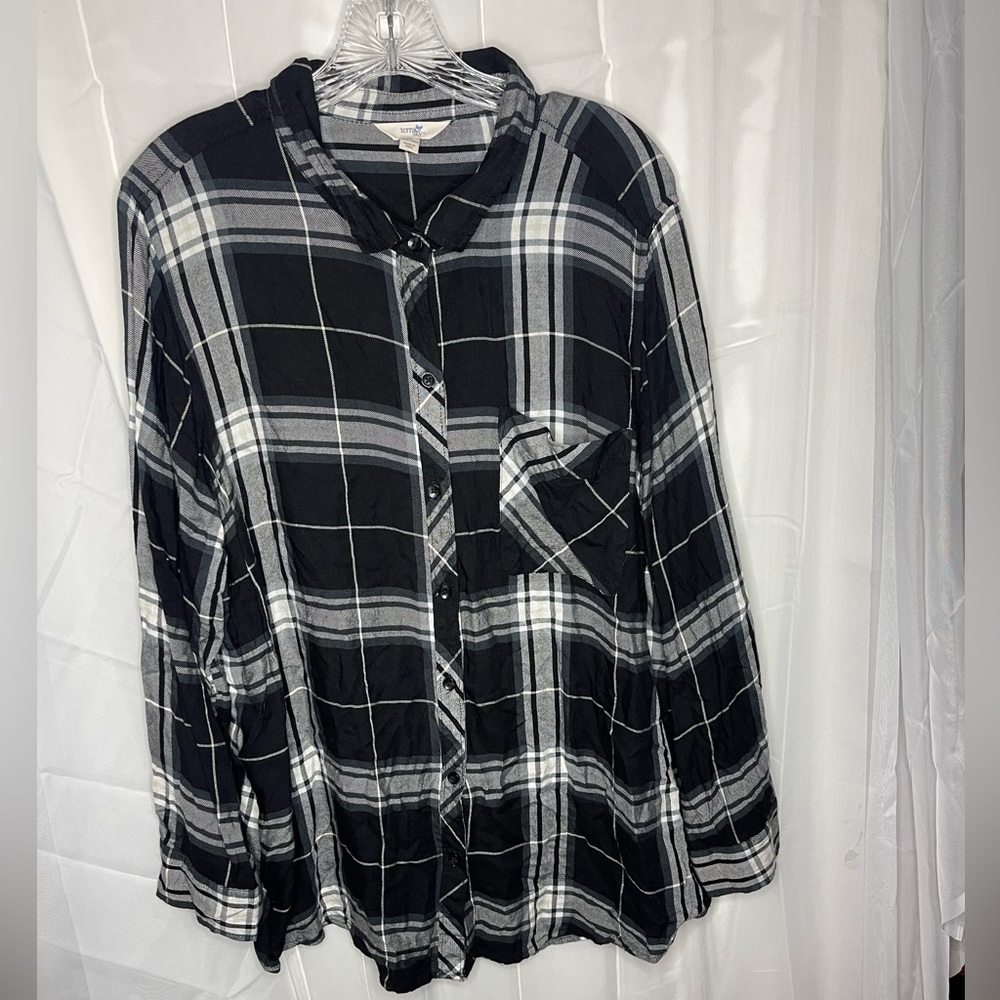 Terra & Sky Navy and black  button down‎ 2x